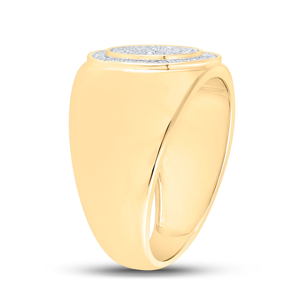 1/3CTW-DIA P1P2 MENS RING 10 Daisy Joyeria