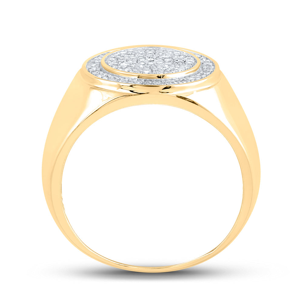 1/3CTW-DIA P1P2 MENS RING 10 Daisy Joyeria