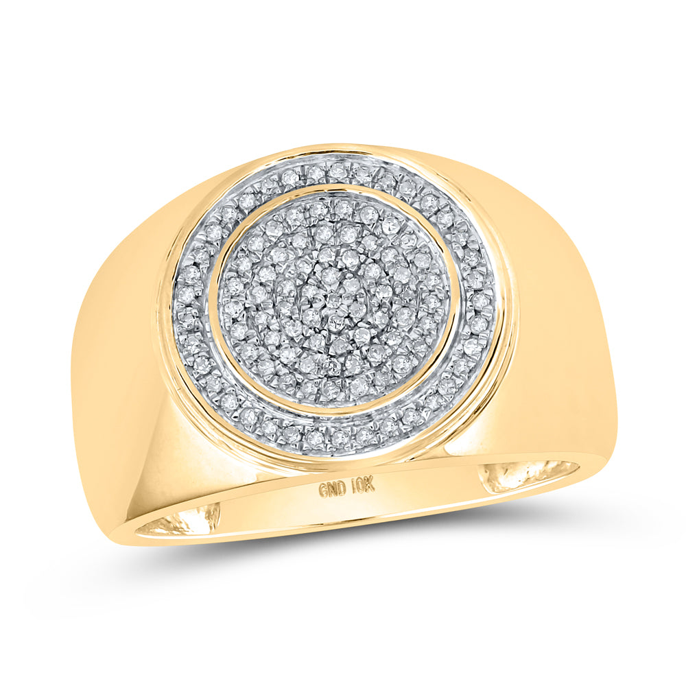 1/3CTW-DIA P1P2 MENS RING 10 Daisy Joyeria
