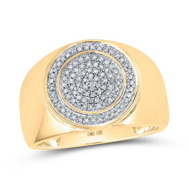 1/3CTW-DIA P1P2 MENS RING 10 Daisy Joyeria