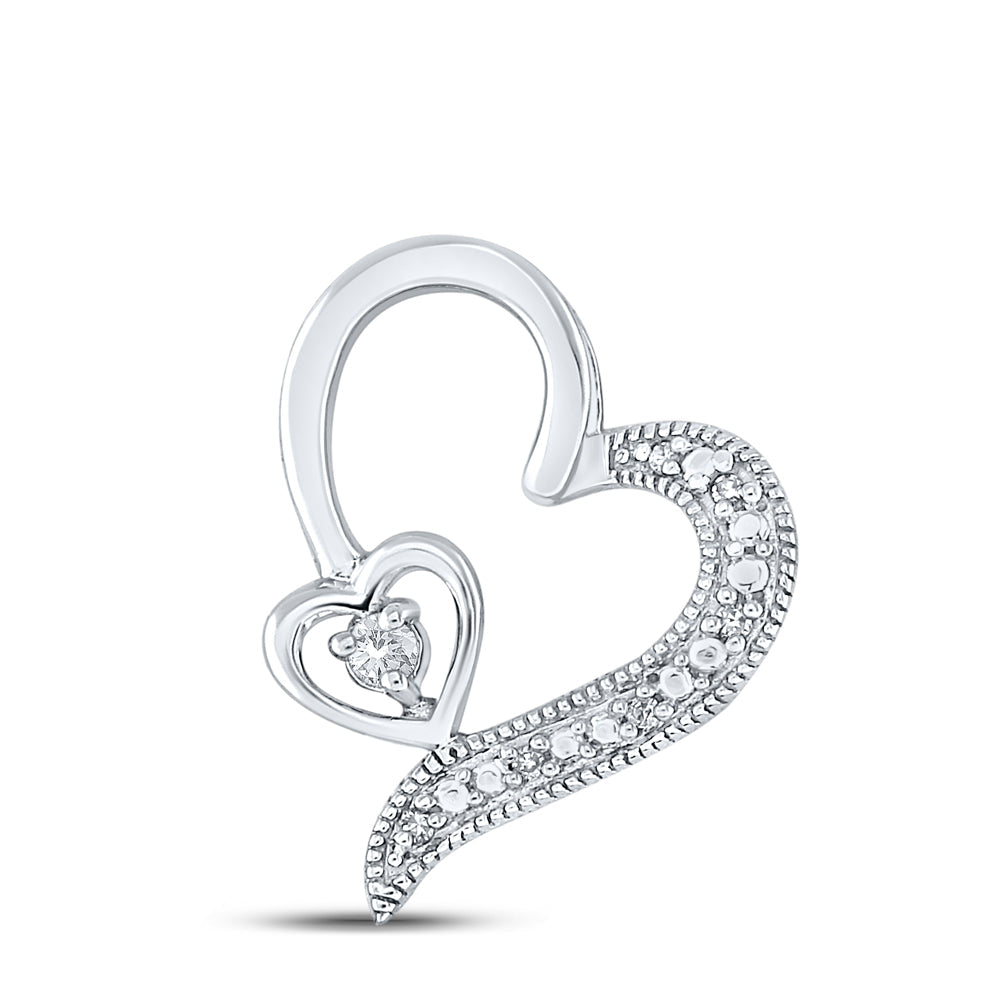 1/20CTW-DIA P2 GIFT HEART PENDANT Daisy Joyeria