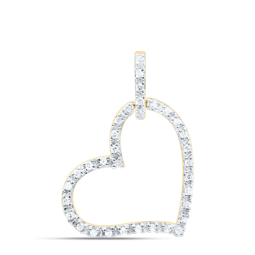 1/12CTW-NAT DIA P2 GIFT HEART PENDANT Daisy Joyeria