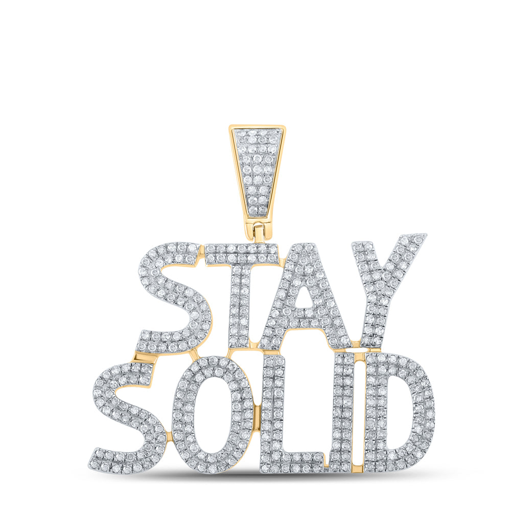 1CTW-DIA P1P2 STAY SOLID MENS CHARM Daisy Joyeria