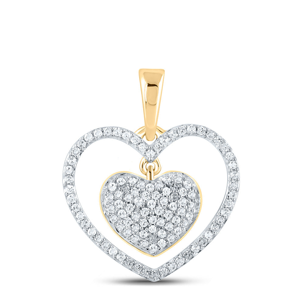 1/3CTW-DIA CN HEART PENDANT Daisy Joyeria