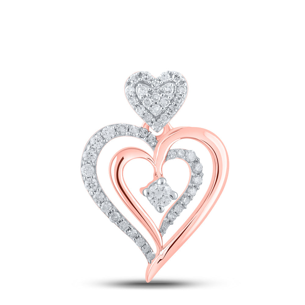 1/3CTW-DIA CN HEART PENDANT Daisy Joyeria