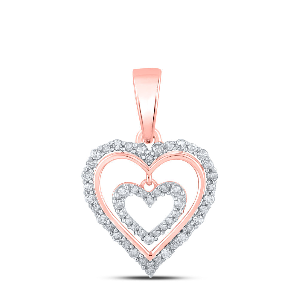 1/4CTW-DIA CN HEART PENDANT Daisy Joyeria