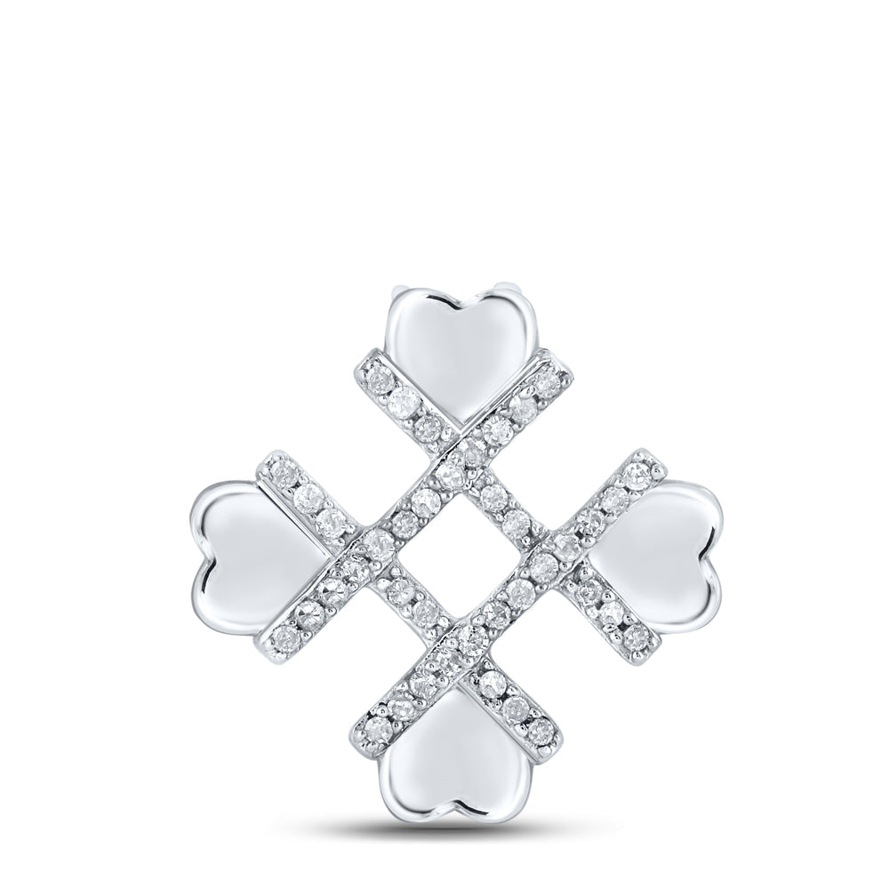 1/10CTW-DIA P1P2 GIFT HEART PENDANT Daisy Joyeria
