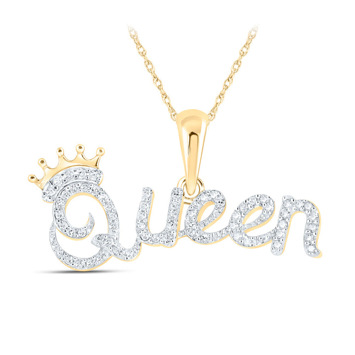 1/6CTW-DIA P1 QUEEN GIFT PENDANT Daisy Joyeria
