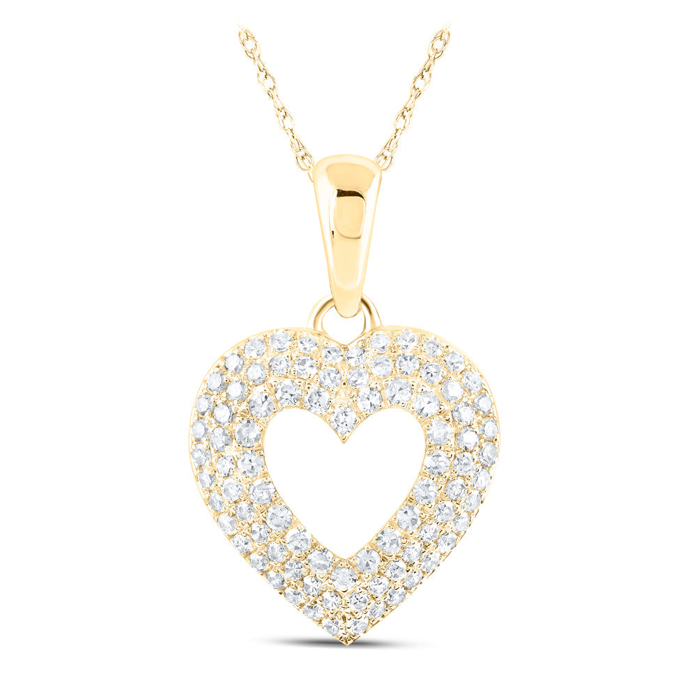 1/2CTW-DIA NK HEART PENDANT Daisy Joyeria