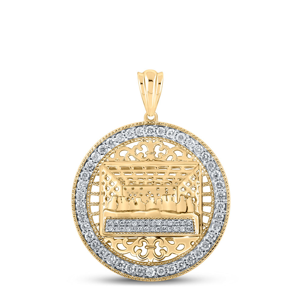 3/4CTW-DIA P1P2 MENS CHARM Daisy Joyeria