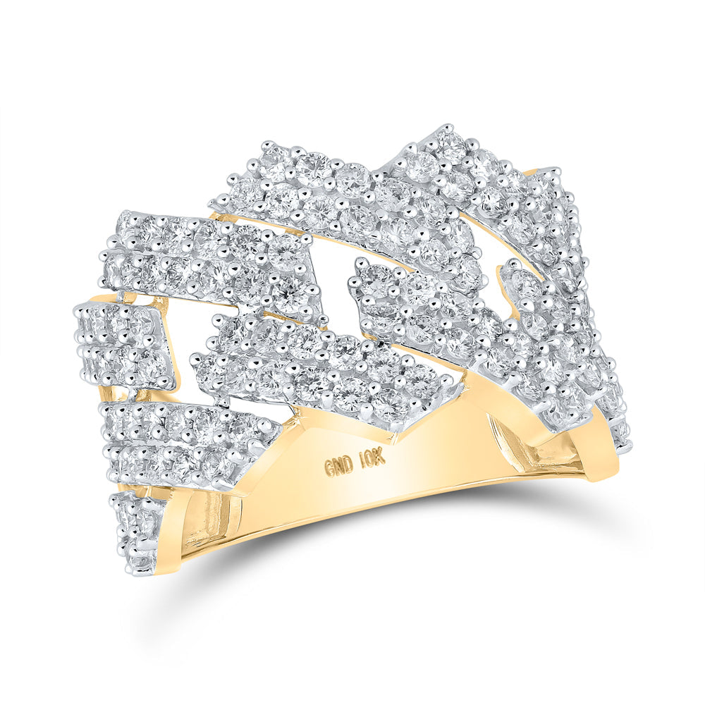 2 1/3CTW-DIA NK MENS RING 10 Daisy Joyeria