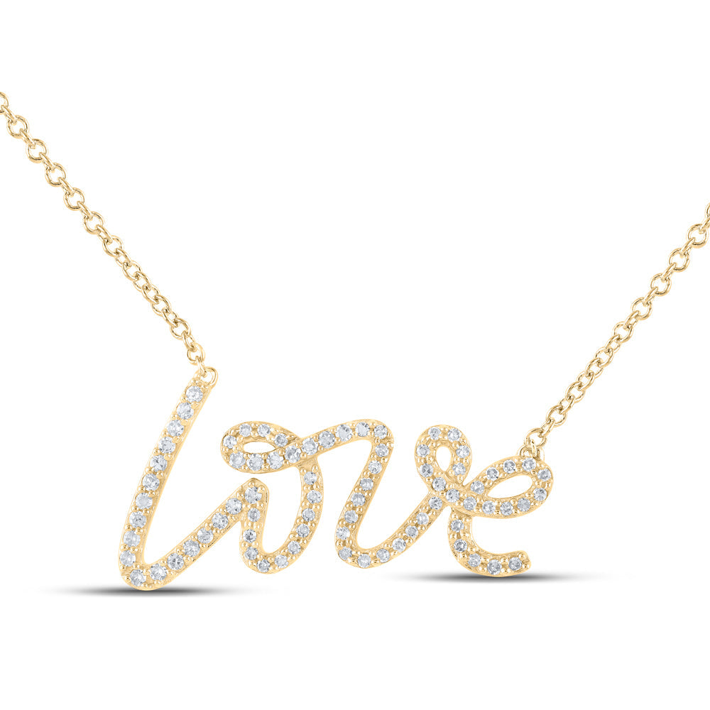 1/4CTW-DIA CN GIFT LOVE NECKLACE Daisy Joyeria