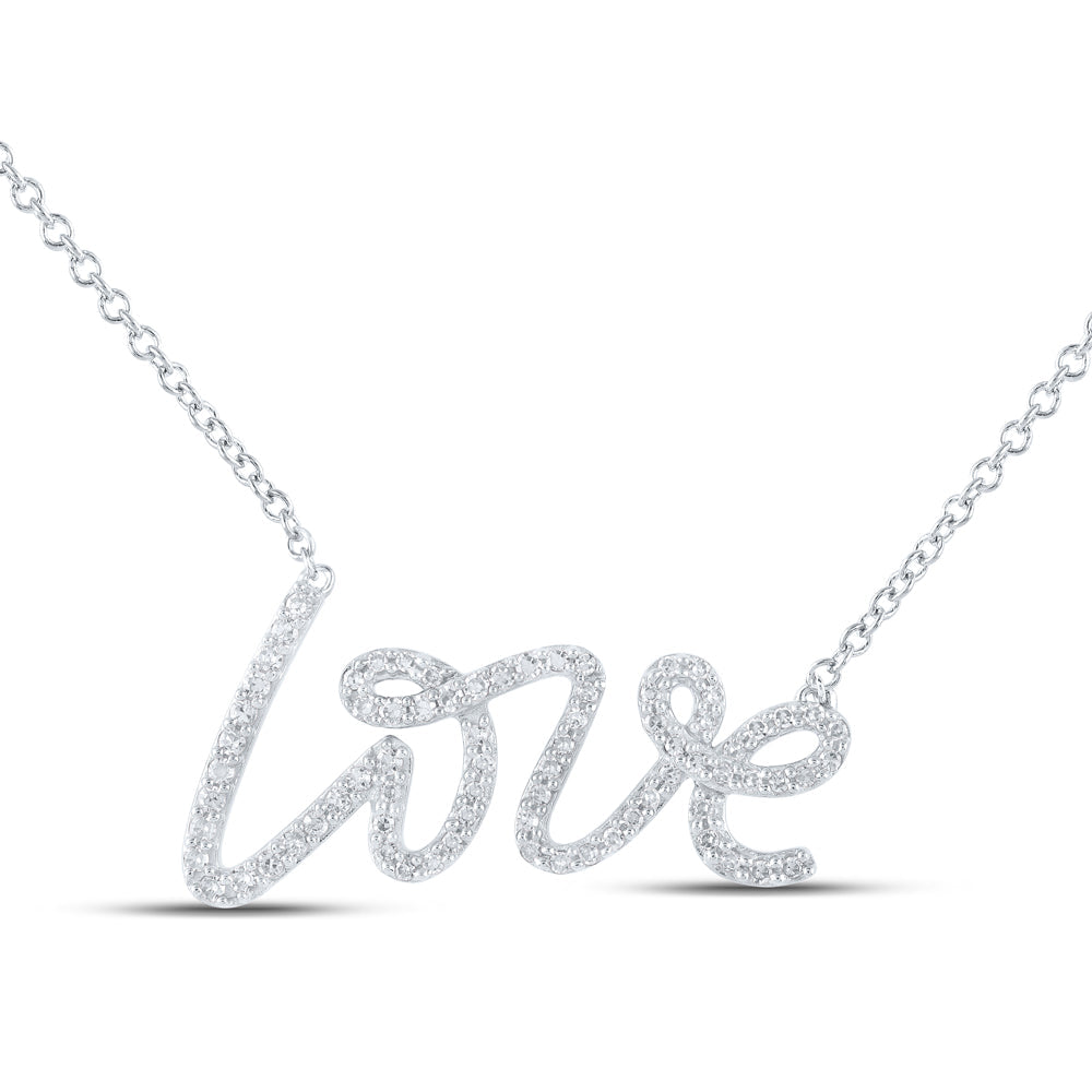 1/4CTW-DIA CN GIFT LOVE NECKLACE Daisy Joyeria
