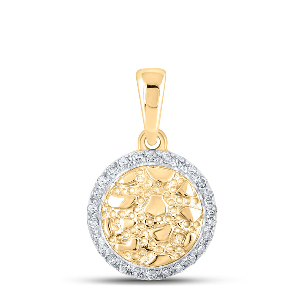 1/20CTW-DIA CN NUGGET PENDANT Daisy Joyeria