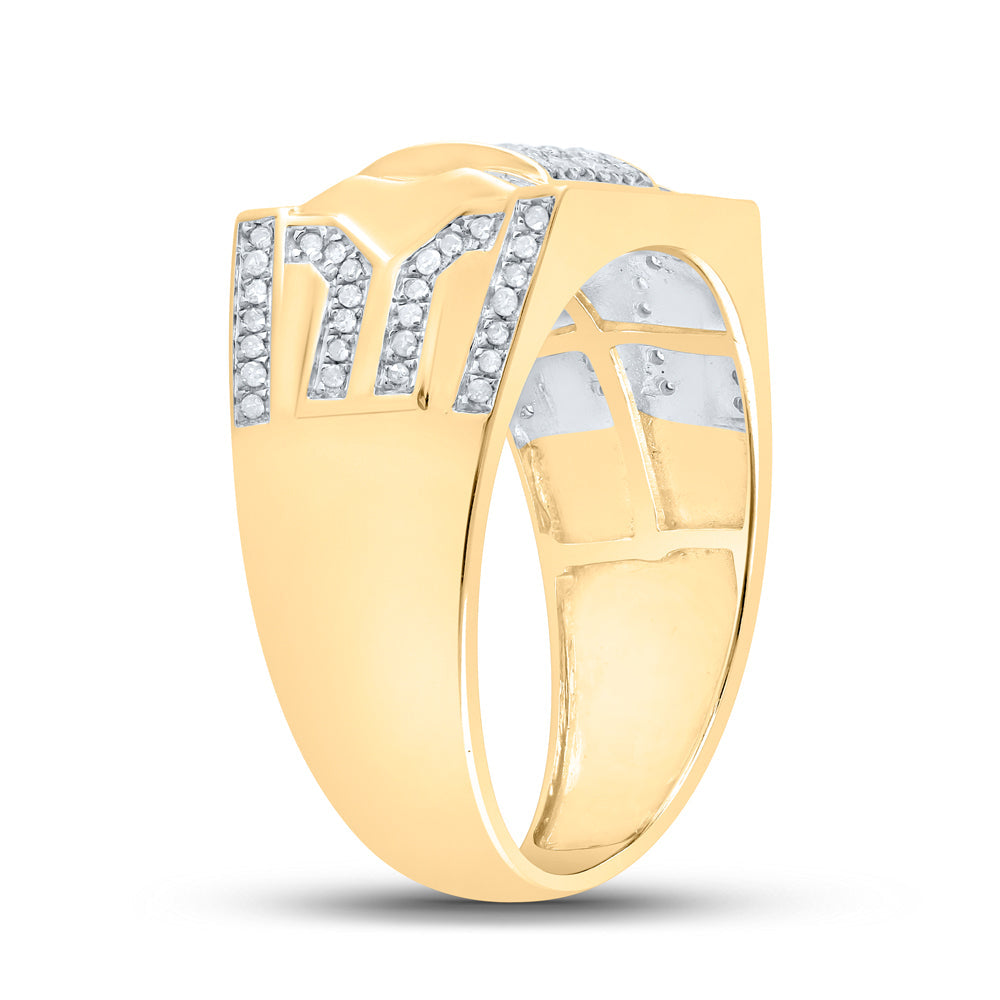 3/8 CTW-DIA P1 MENS RING 10 Daisy Joyeria