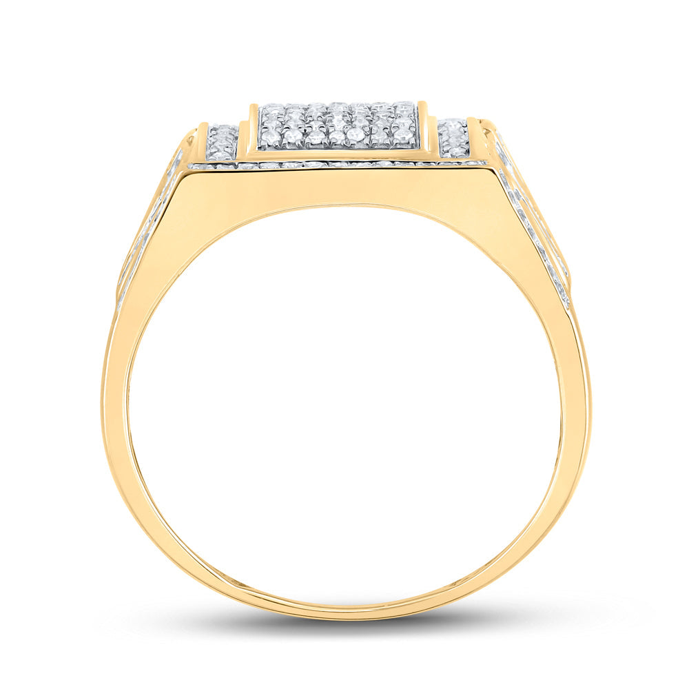3/8 CTW-DIA P1 MENS RING 10 Daisy Joyeria