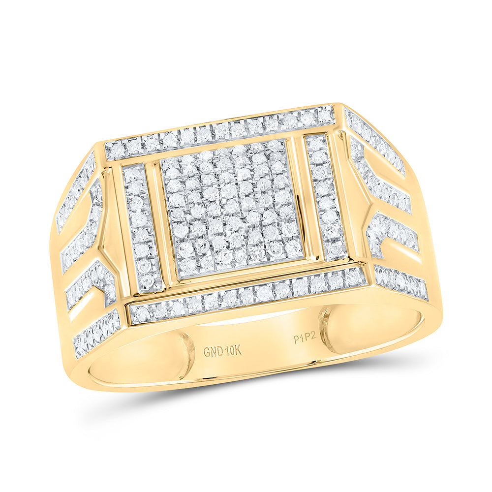 3/8 CTW-DIA P1 MENS RING 10 Daisy Joyeria