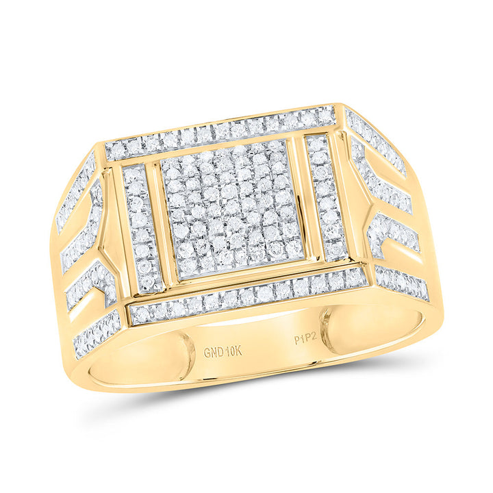 3/8 CTW-DIA P1 MENS RING 10 Daisy Joyeria