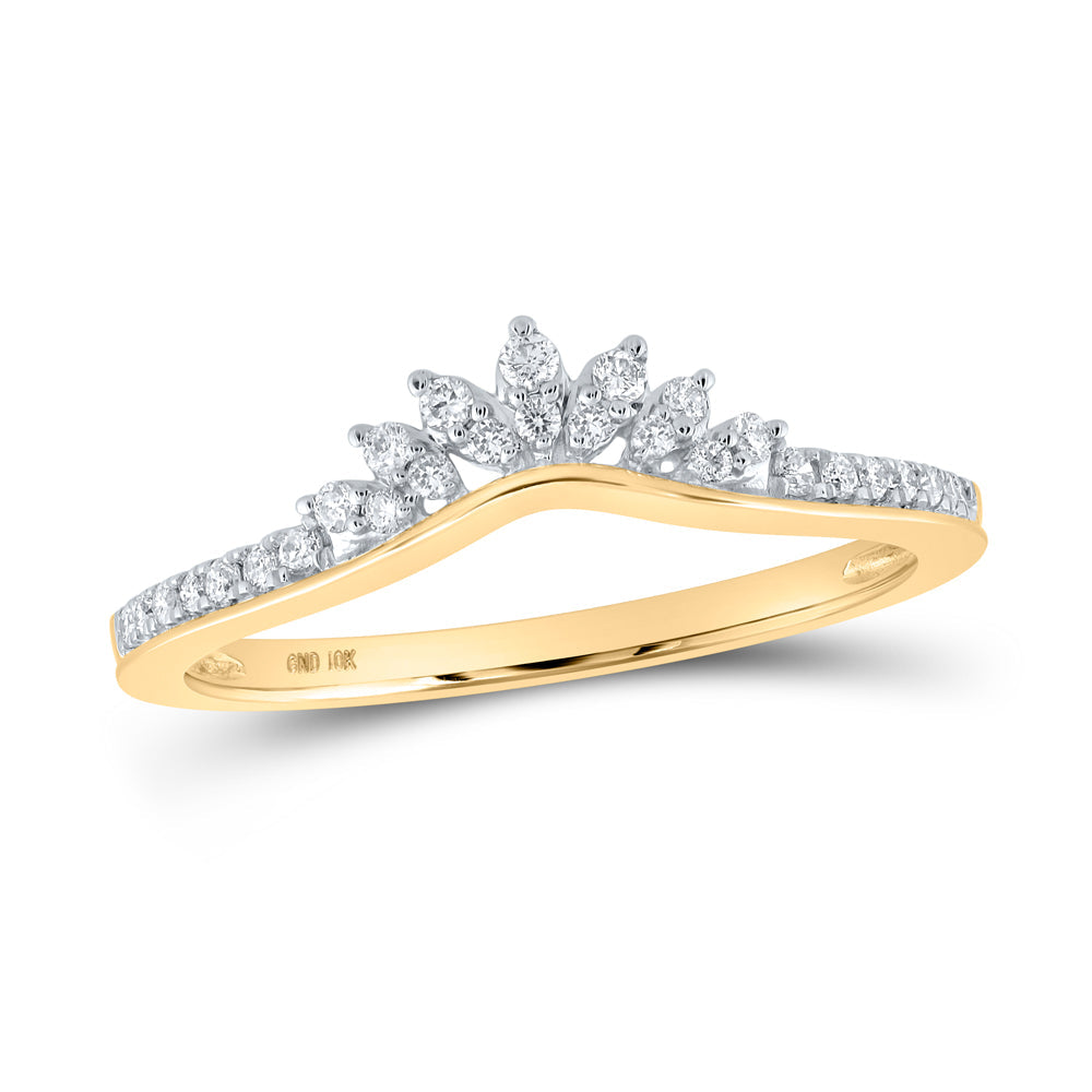 1/6CTW-DIA CN CROWN ENHANCER RING 7 Daisy Joyeria
