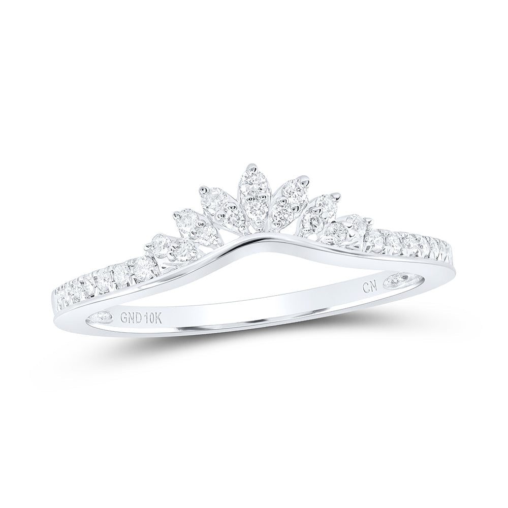 1/6CTW-DIA CN CROWN ENHANCER RING 7 Daisy Joyeria