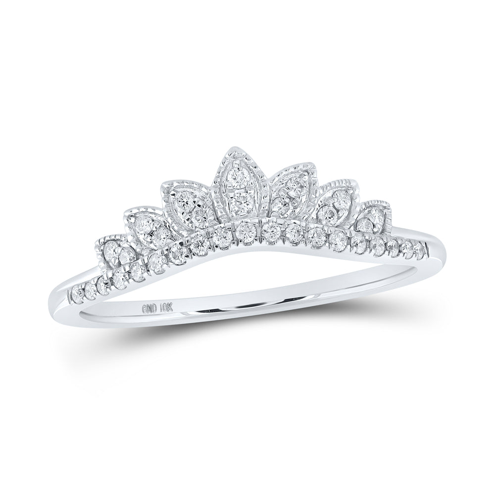 1/6CTW-DIA CN CROWN ENHANCER RING 7 Daisy Joyeria