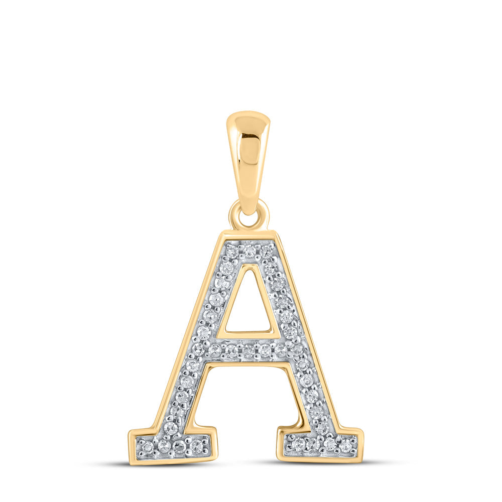 1/12CTW-DIA P1 LADIES INTIAL "A" PENDANT Daisy Joyeria