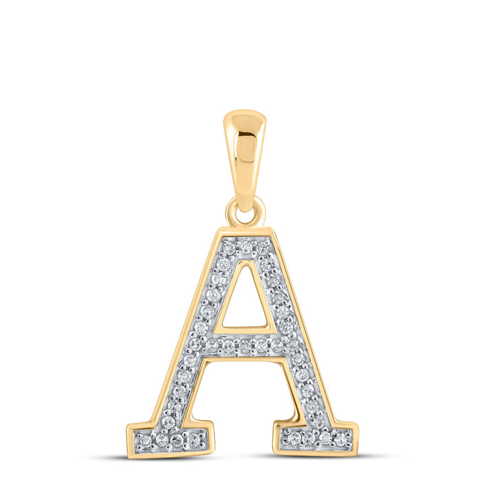 1/12CTW-DIA P1 LADIES INTIAL "A" PENDANT Daisy Joyeria