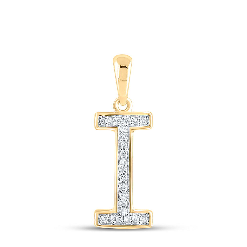 1/20CTW-DIA P1 LADIES INITIAL "I" PENDANT Daisy Joyeria