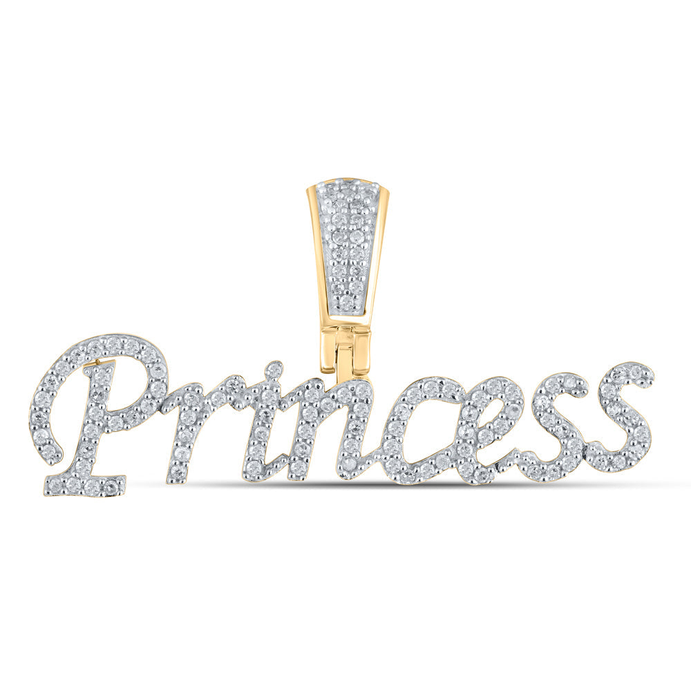 1/3CTW-NAT DIA P1P2 "PRINCESS" MENS CHARM Daisy Joyeria