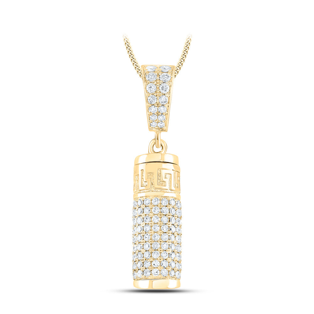 1 CTW-DIA NK "URN" MENS CHARM Daisy Joyeria