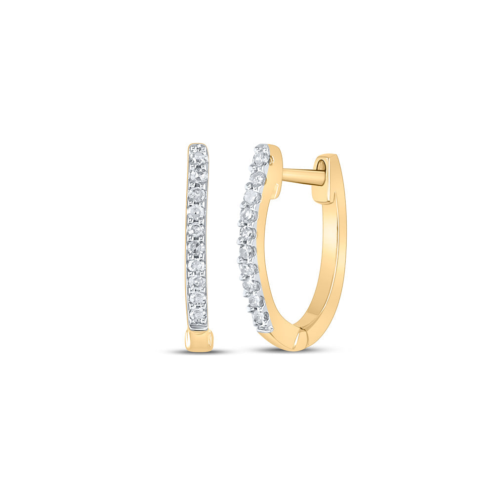 1/12 CTW-DIA CN HOOPS EARRING Daisy Joyeria