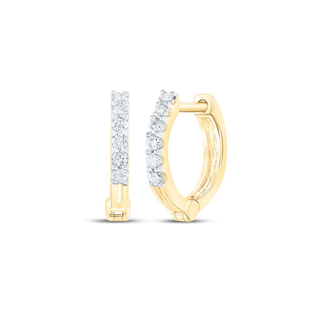 1/10CTW-NAT DIA CN HOOPS EARRING Daisy Joyeria