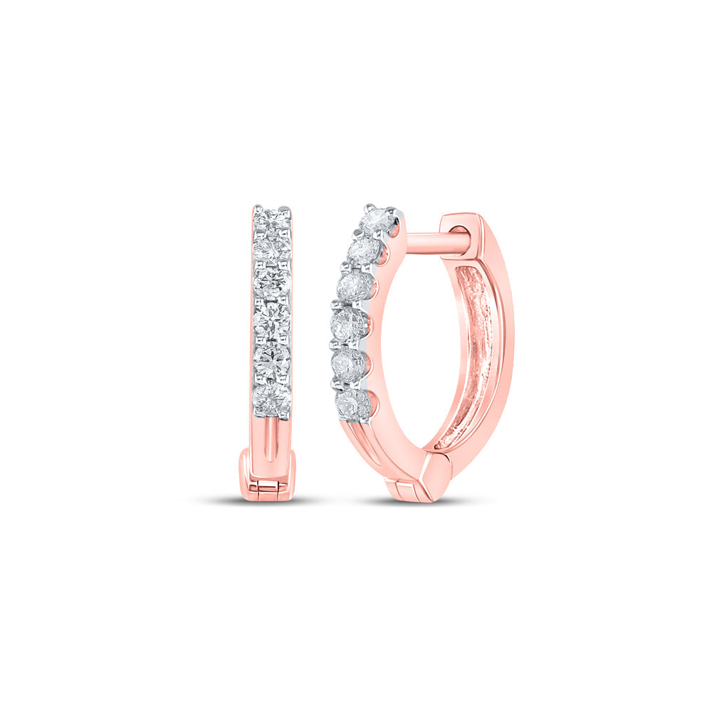 1/10CTW-DIA CN HOOPS EARRING Daisy Joyeria