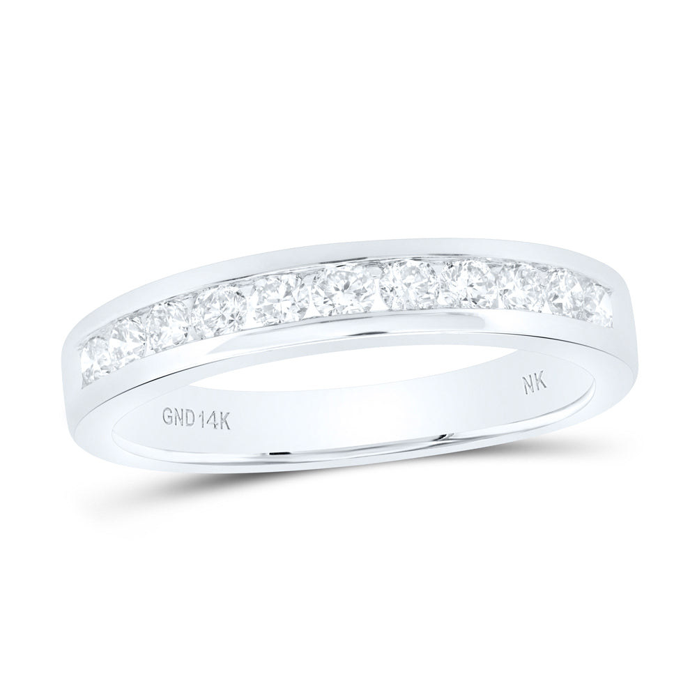 1/2CTW-NAT DIA NK LADIES BAND 7 Daisy Joyeria