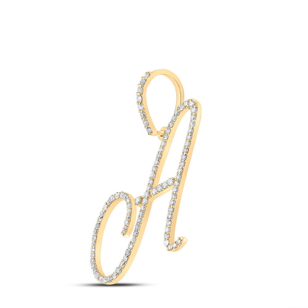 1/2CT-DIA P1 INITIAL "A" GIFT PENDANT Daisy Joyeria