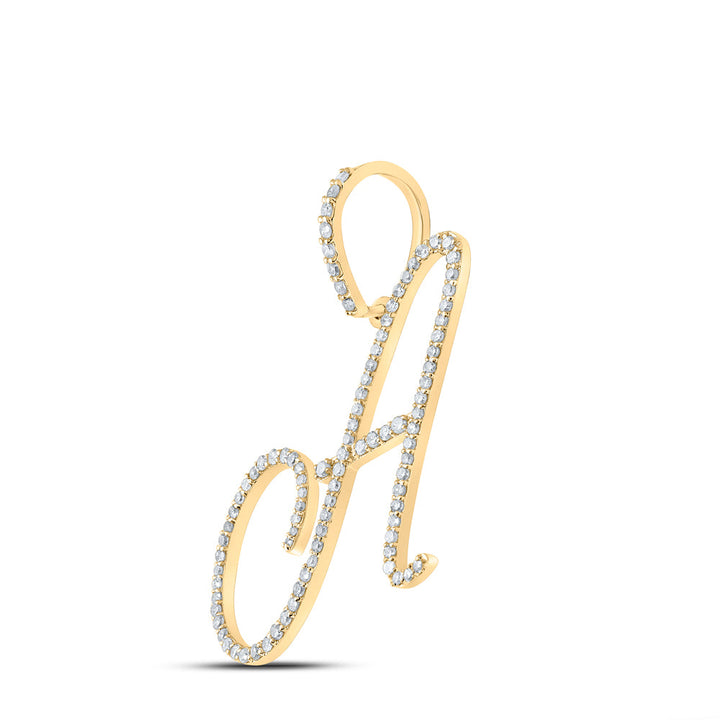 1/2CT-DIA P1 INITIAL "A" GIFT PENDANT Daisy Joyeria