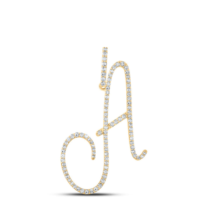 1/2CT-DIA P1 INITIAL "A" GIFT PENDANT Daisy Joyeria