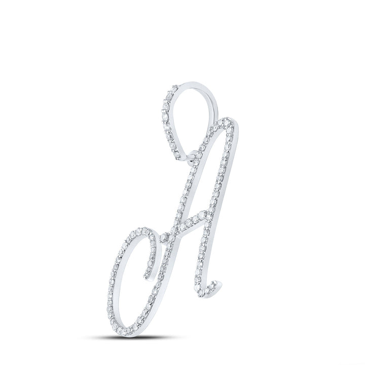 1/2CT-DIA P1 INITIAL "A" GIFT PENDANT Daisy Joyeria