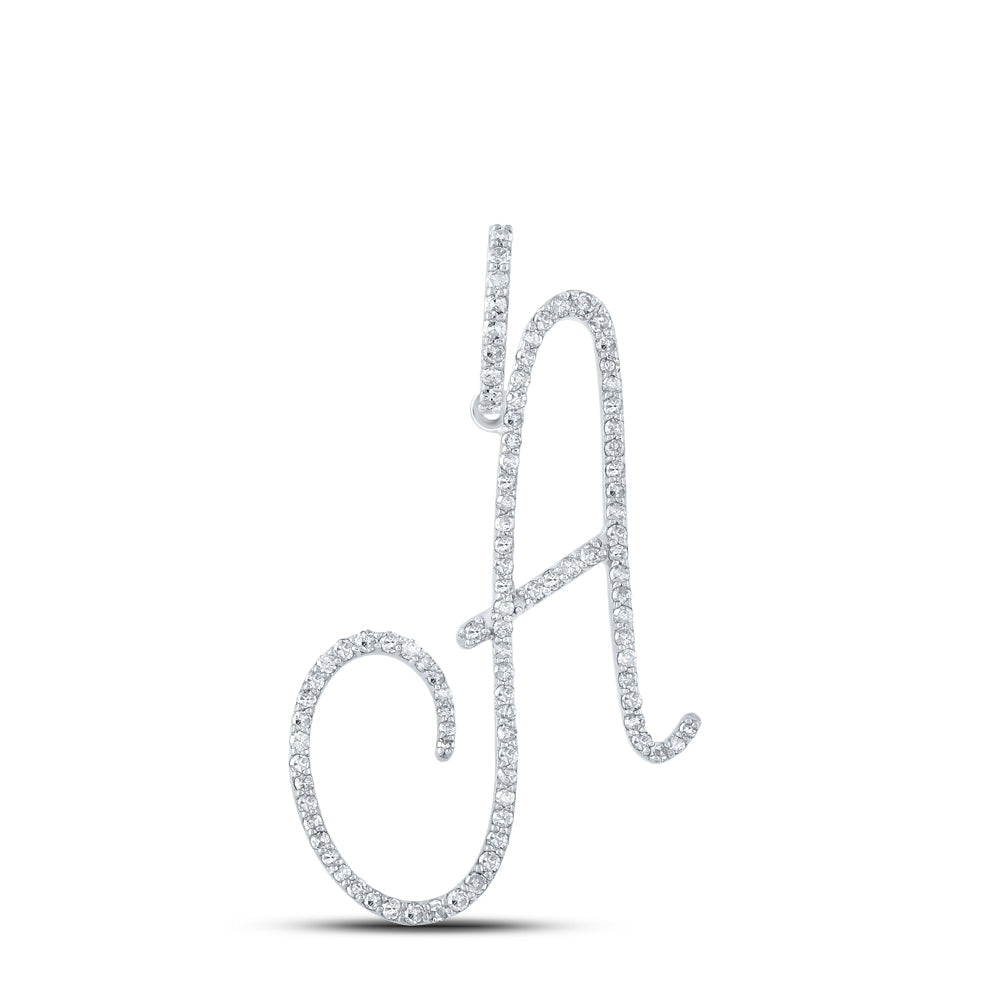 1/2CT-DIA P1 INITIAL "A" GIFT PENDANT Daisy Joyeria