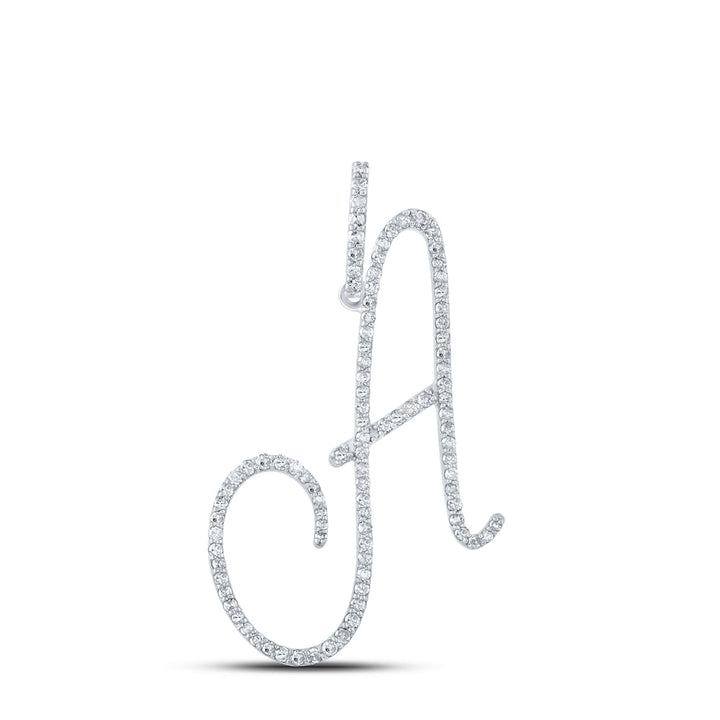 1/2CT-DIA P1 INITIAL "A" GIFT PENDANT Daisy Joyeria