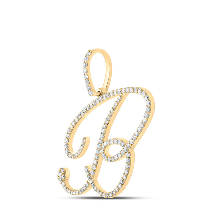 3/4CTW-DIA P1 INITIAL "B" GIFT PENDANT Daisy Joyeria