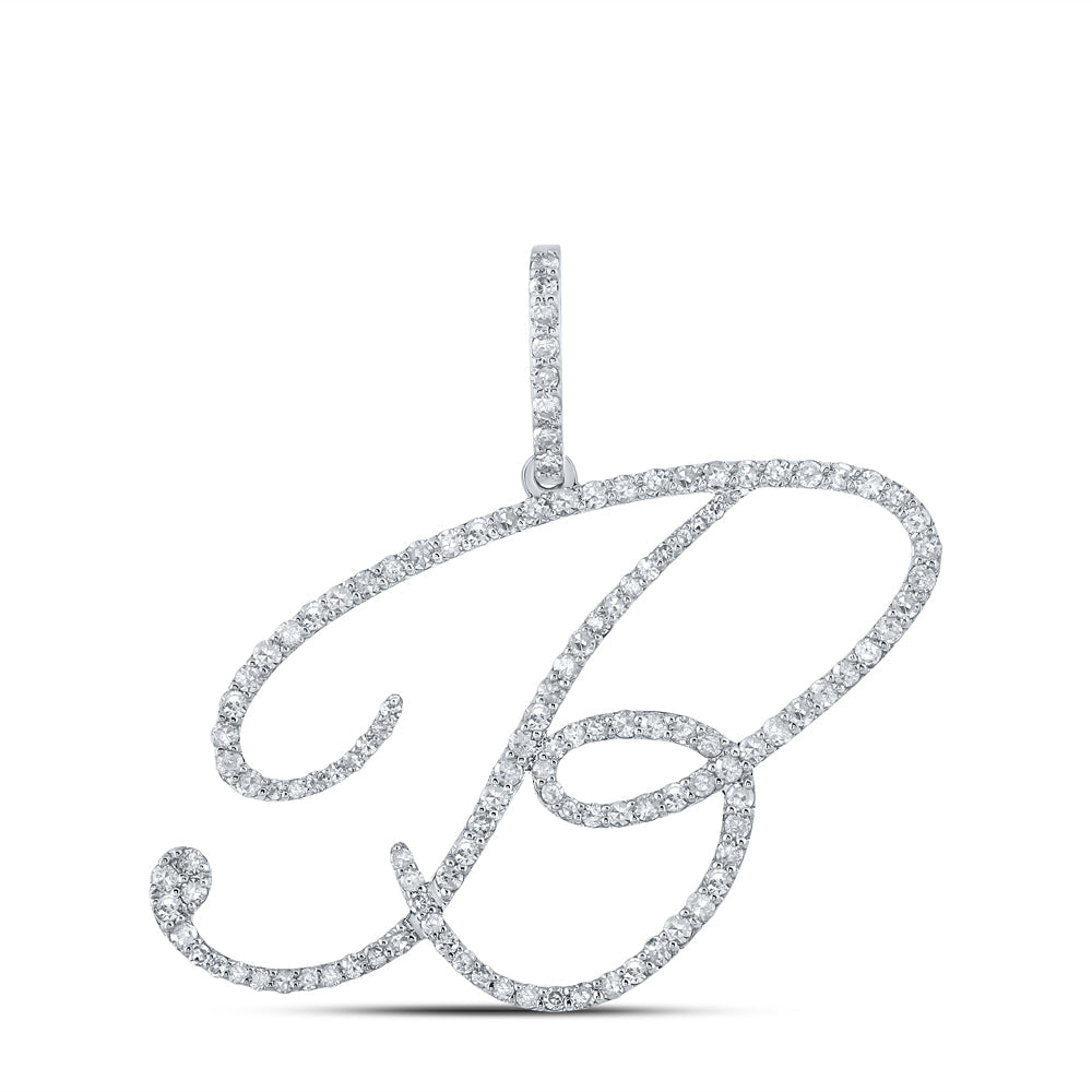 3/4CTW-DIA P1 INITIAL"B"GIFTPENDANT Daisy Joyeria