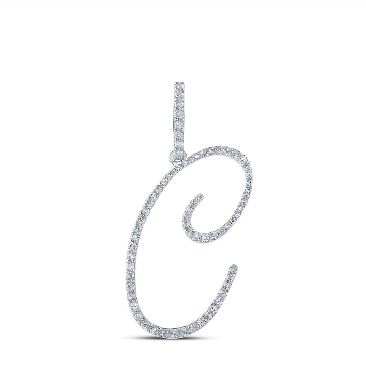 3/8CTW-DIA P1 INITIAL "C" GIFT PENDANT Daisy Joyeria