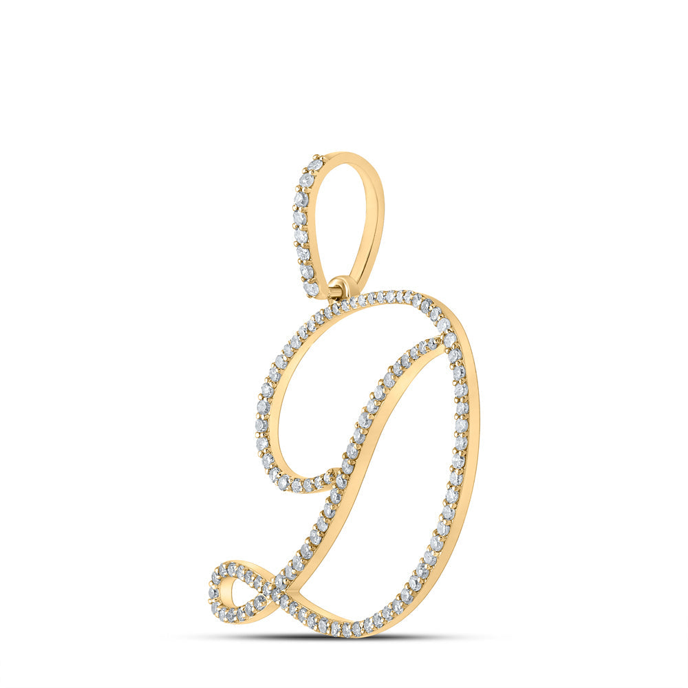 5/8CTW-DIA P1 INITIAL "D" GIFT PENDANT Daisy Joyeria