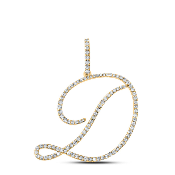 5/8CTW-DIA P1 INITIAL "D" GIFT PENDANT Daisy Joyeria