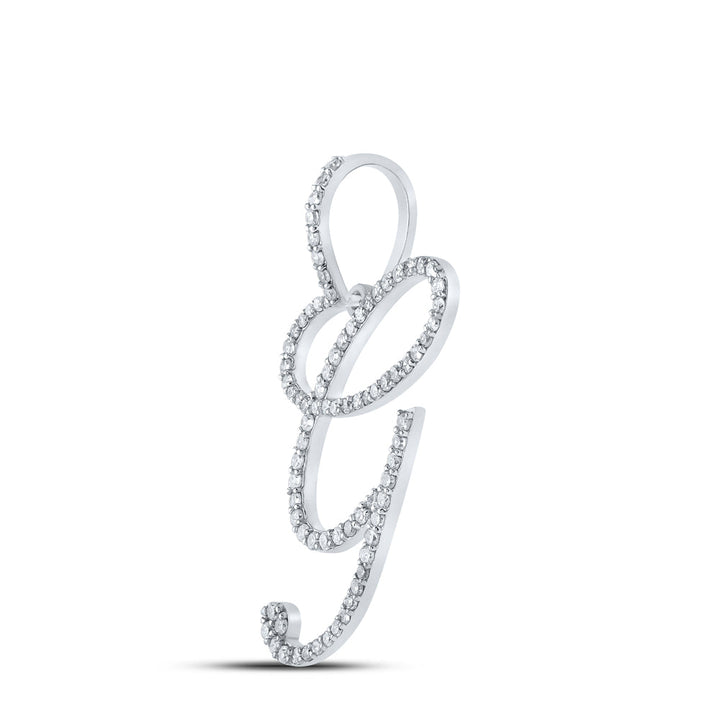 1/2CTW-DIA P1 INITIAL "G" GIFT PENDANT Daisy Joyeria