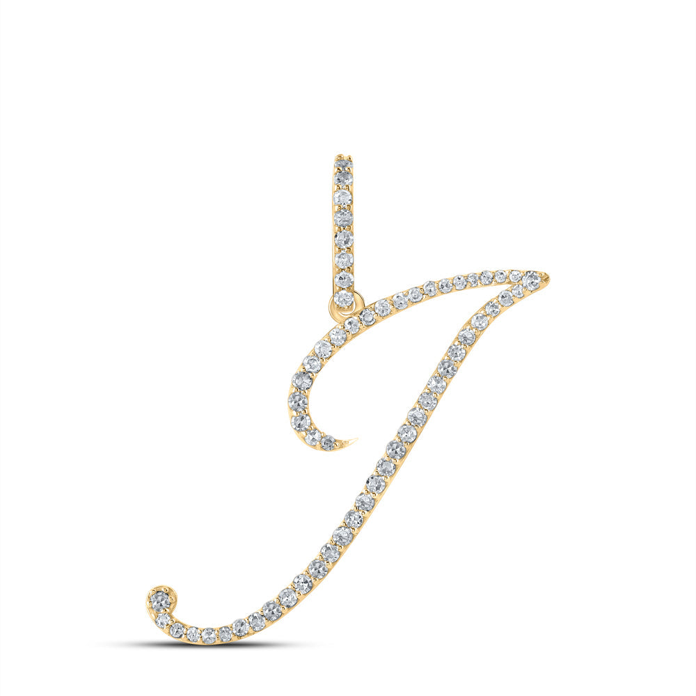 1/3CTW-DIA P1 INITIAL "J" GIFT PENDANT Daisy Joyeria