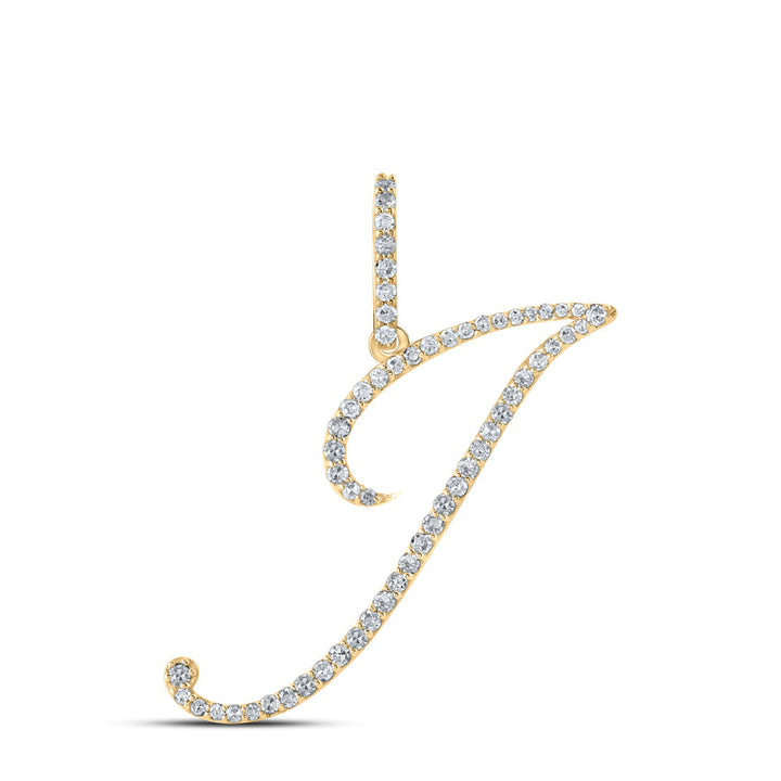 1/3CTW-DIA P1 INITIAL "J" GIFT PENDANT Daisy Joyeria
