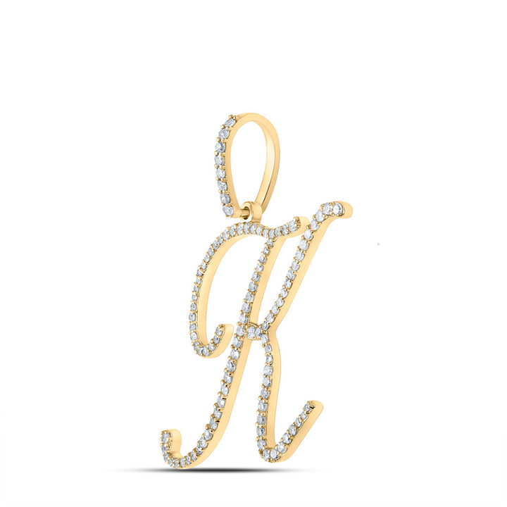 1/2CTW-DIA P1 INITIAL "K" GIFT PENDANT Daisy Joyeria