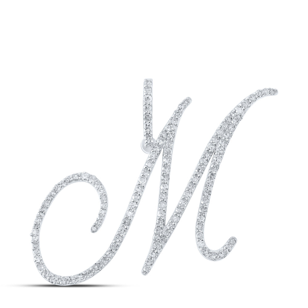 7/8CTW-DIA P1 INITIAL "M" GIFT PENDANT Daisy Joyeria
